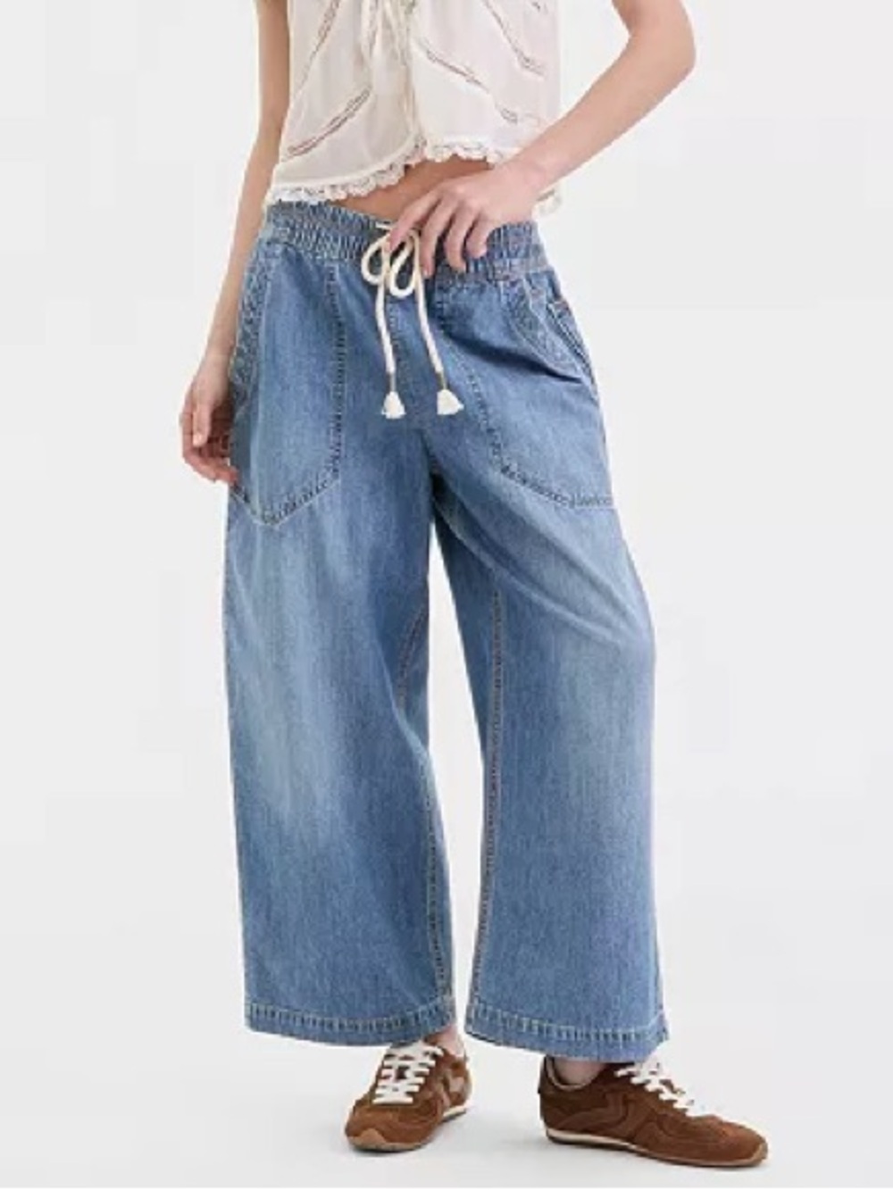 We The Free | Easy Peasy Pull On Tie Front Jean